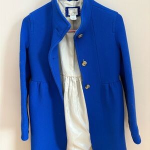Crewcuts Royal Blue Girl Wool Coat